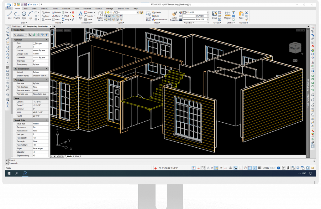 PTCAD Compatible with DWG file to serve all design purpose